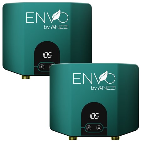 ANZZI ENVO Ansen 3.5 kW Tankless Electric Water Heater, PK 2 WH-AZ035-M1-2PK